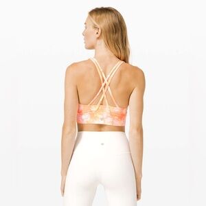 Lululemon Energy Bra High Neck Long Line Shibori Size 8